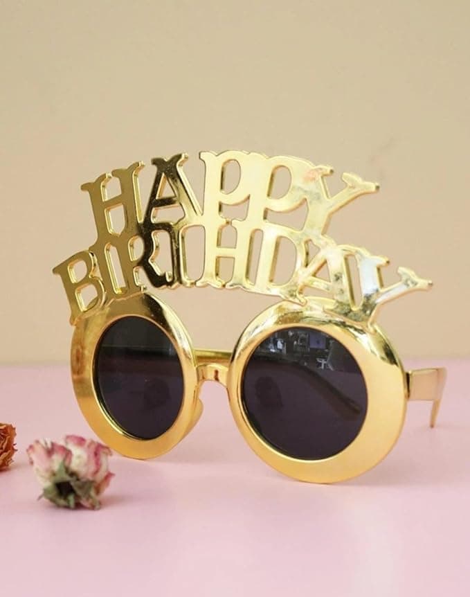 Happy Birthday Sunglasses Funny Sunglasses Photo Props Sweet Cream Cake Glasses Novelty Eyewear Celebration Decoration For Kids And Adults Birthday Party 1pcs