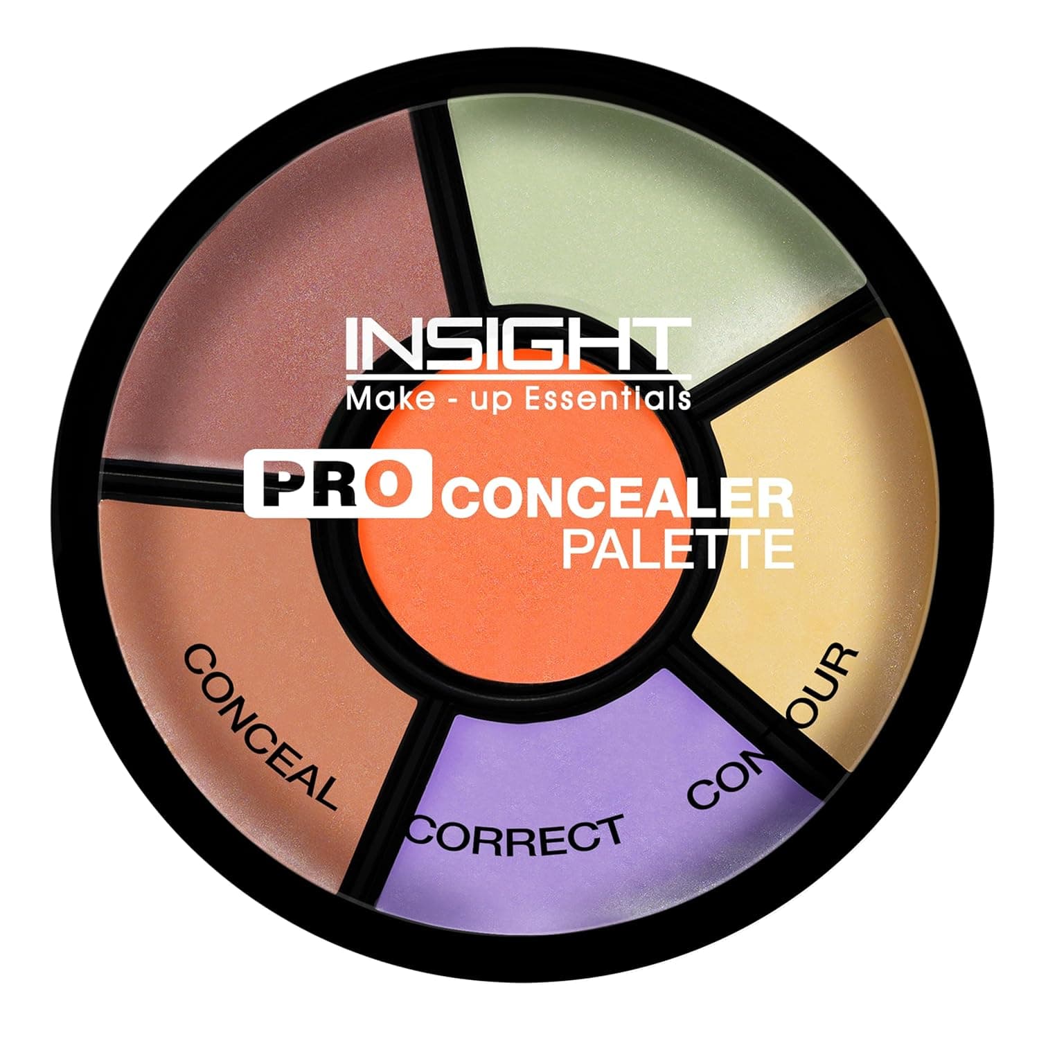 INSIGHT Pro Concealer Palette - Shade Corrector | Makeup Wheel for Face | Satin–Matte Finish | 3-in-1 Conceal, Contour & Correct | Waterproof | Full...